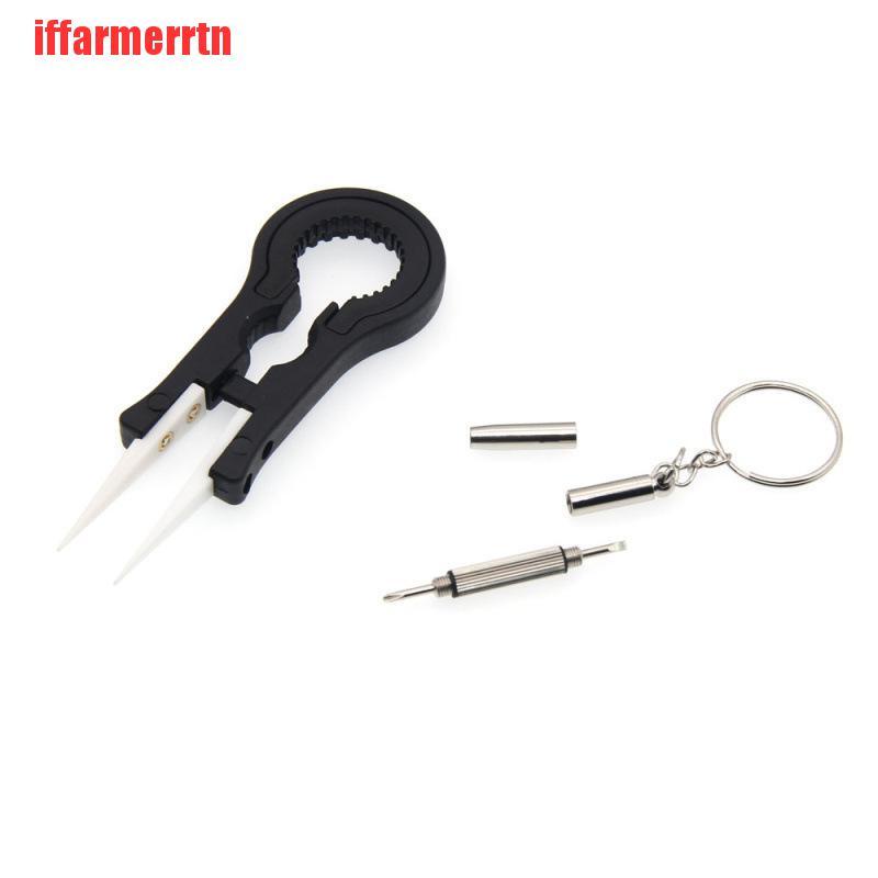 {iffarmerrtn}9Pc Vape DIY Tool Bag Electronic Cigarette Ceramic Tweezers Pliers Wire Coil Jig YRS