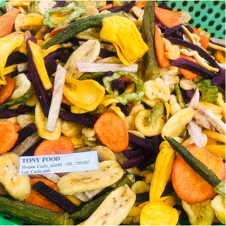 500g Thập Cẩm Sấy Nguyên A 8 Vị Giòn Ngon