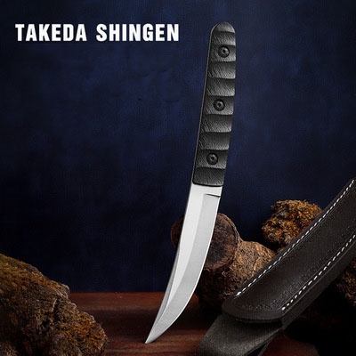Dao Gọt Cắm Trại Ngoài Trời Phong Cách Nhật Bản Takeda Shingen Tặng Kèm Bao Da | WebRaoVat - webraovat.net.vn