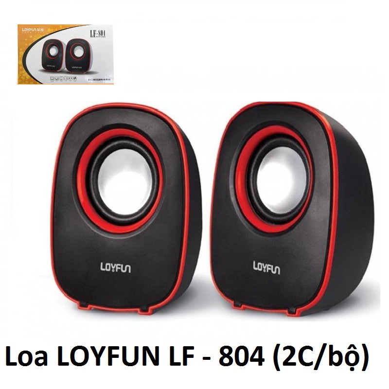 LOA CẶP LOA VI TÍNH LOYFUN LF 804 1 BỘ 2 CÁI