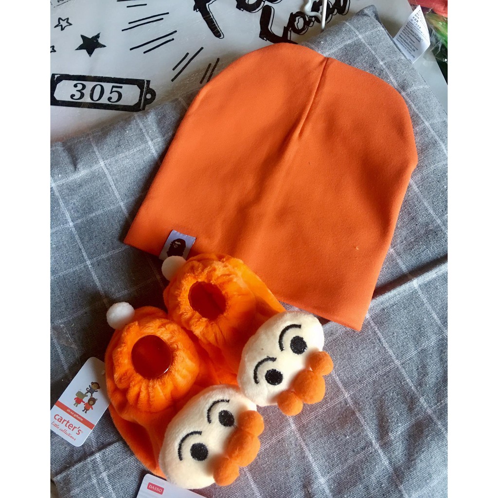 COMBO NÓN & GIÀY lục lạc cho bé sơ sinh siêu xinh, êm mềm 0-6 tháng trai/ gái, hàng đẹp độc, giá rẻ