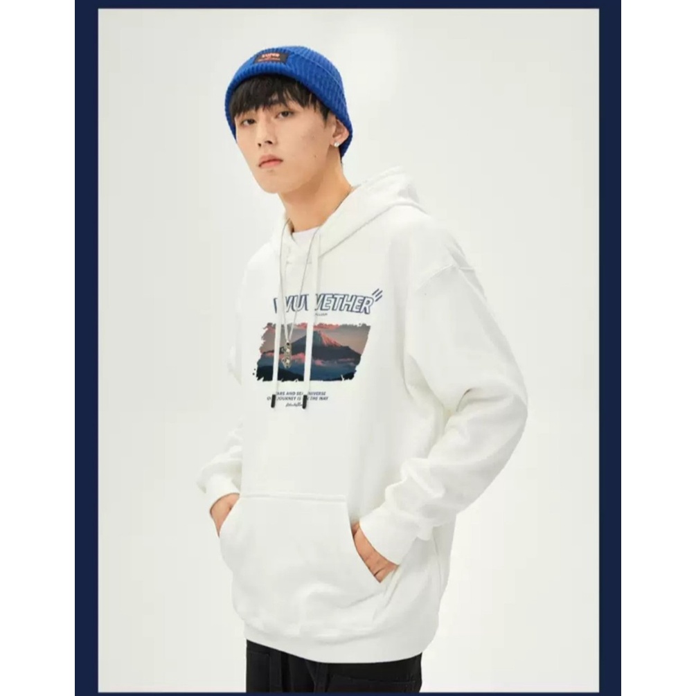 Áo Hoodie Nỉ Mũ Trùm Đầu Phong Cảnh Fom Nam Nữ, Chất Liệu Dày Dặn Mịn Ấm Áp Thời Trang Trẻ Trung Sành Điệu