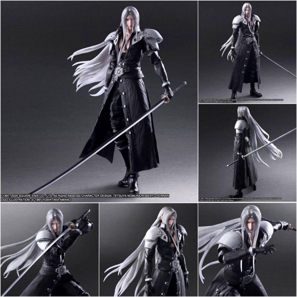 Mô hình tĩnh Final Fantasy VII Remake Sephiroth 27cm Trading Art Figure SQUARE ENIX Nhựa PVC CHÍNH HÃNG MỸ FF7SE01