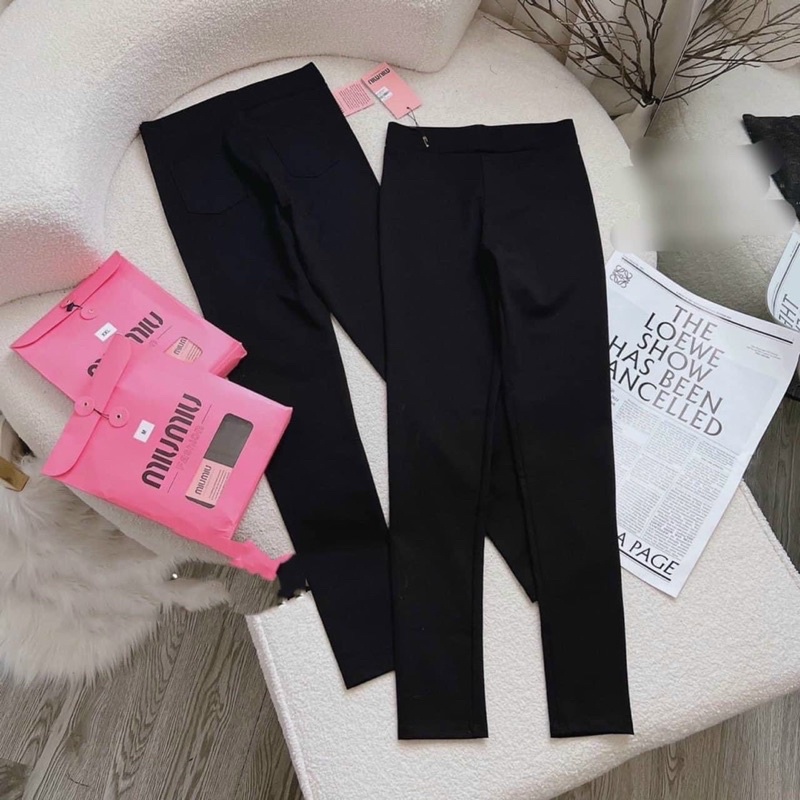 Quần legging nữ túi hồng - Hàng cao cấp