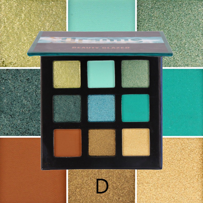 [Hàng mới về] Bảng phấn mắt 9 ô với những màu sắc thời trang nhãn hiệu BEAUTY GLAZED