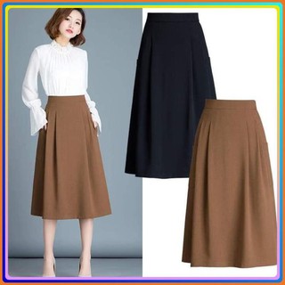 [HÀNG CAO CẤP] Chân váy midi xếp ly, chân váy công sở nữ chất vải cao cấp, phong cách thời trang Hàn Quốc