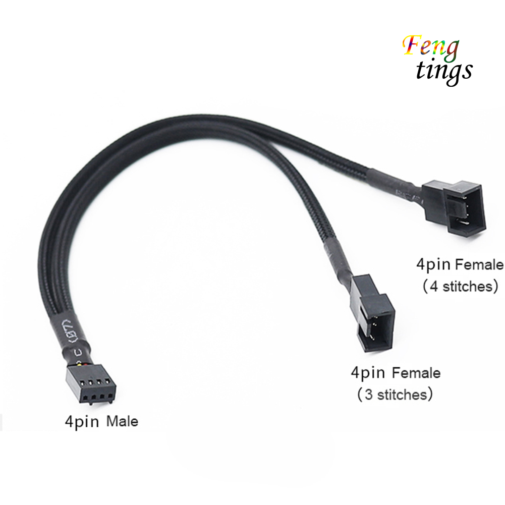 Dây Cáp Chia Nguồn 27cm 4pin Pwm Dành Cho Quạt Cpu Máy Tính