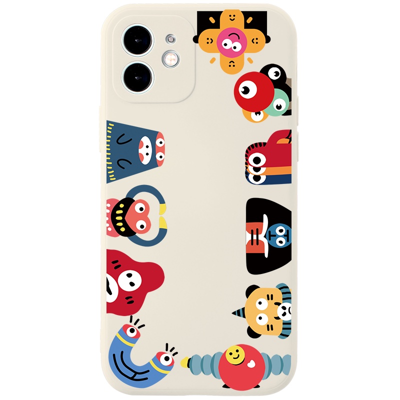 Ốp lưng GUMAN viền vuông ngộ nghĩnh dễ thương đẹp cho iPhone 14 13 12 11 Pro Max SE 2020 X XR XS 8 7 ip 6S 6 Plus kute B181