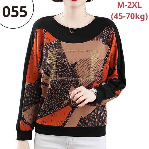 Áo Thun Nữ Hàng Quảng Châu Kiểu Đơn Giản Cho Người Lớn Tuổi Có Size Cho Người Mập Thời Trang Trung Niên Như Thủy AB055C