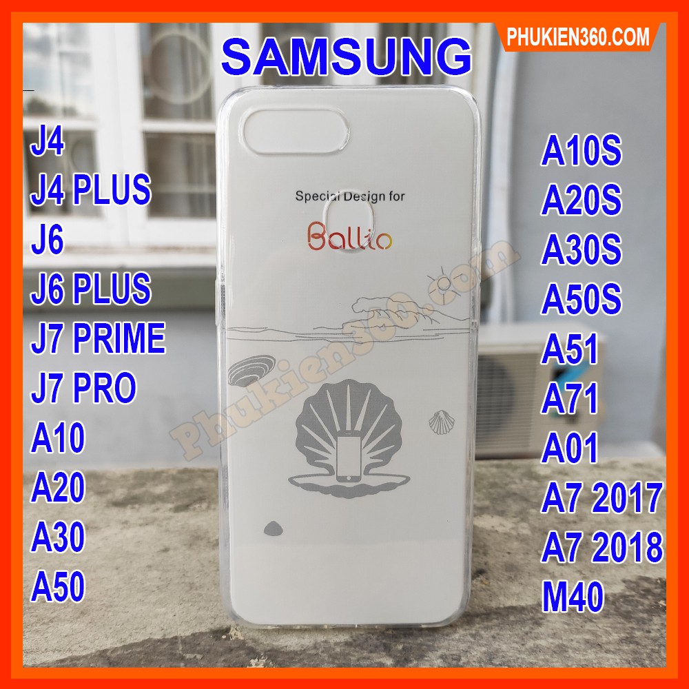 Ốp Lưng Samsung Silicon Trong Suốt J2,J4+,J6,J7 Prime,J7 Pro,A01,A7 2018,A10,A10S,A11,A20,A21s,A30,A32,A50,A51,A71 [SS1]