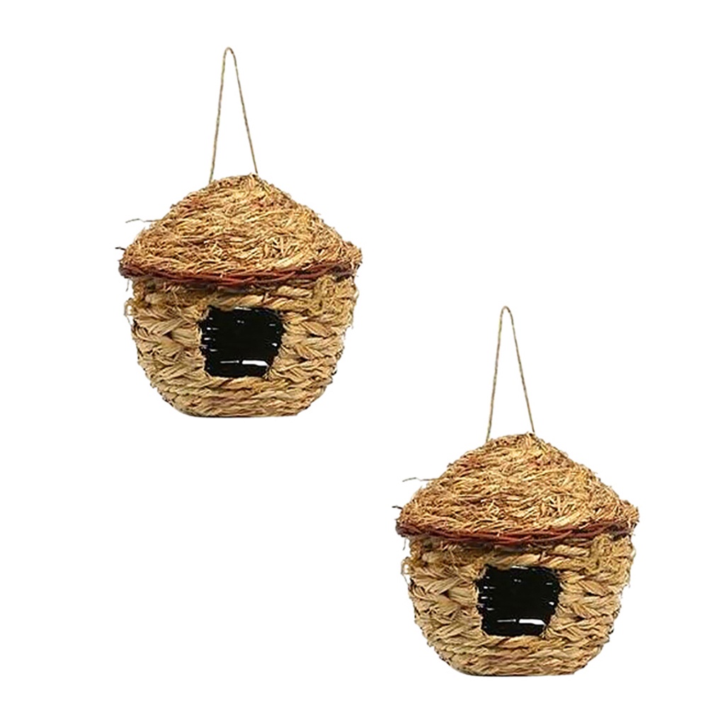 [Lzdhuiz] Cửa Hàng Bong Bóng 61 Ngôi Nhà Cỏ Hoang Dã 12cm Handmade Có Thể Xoay Được
