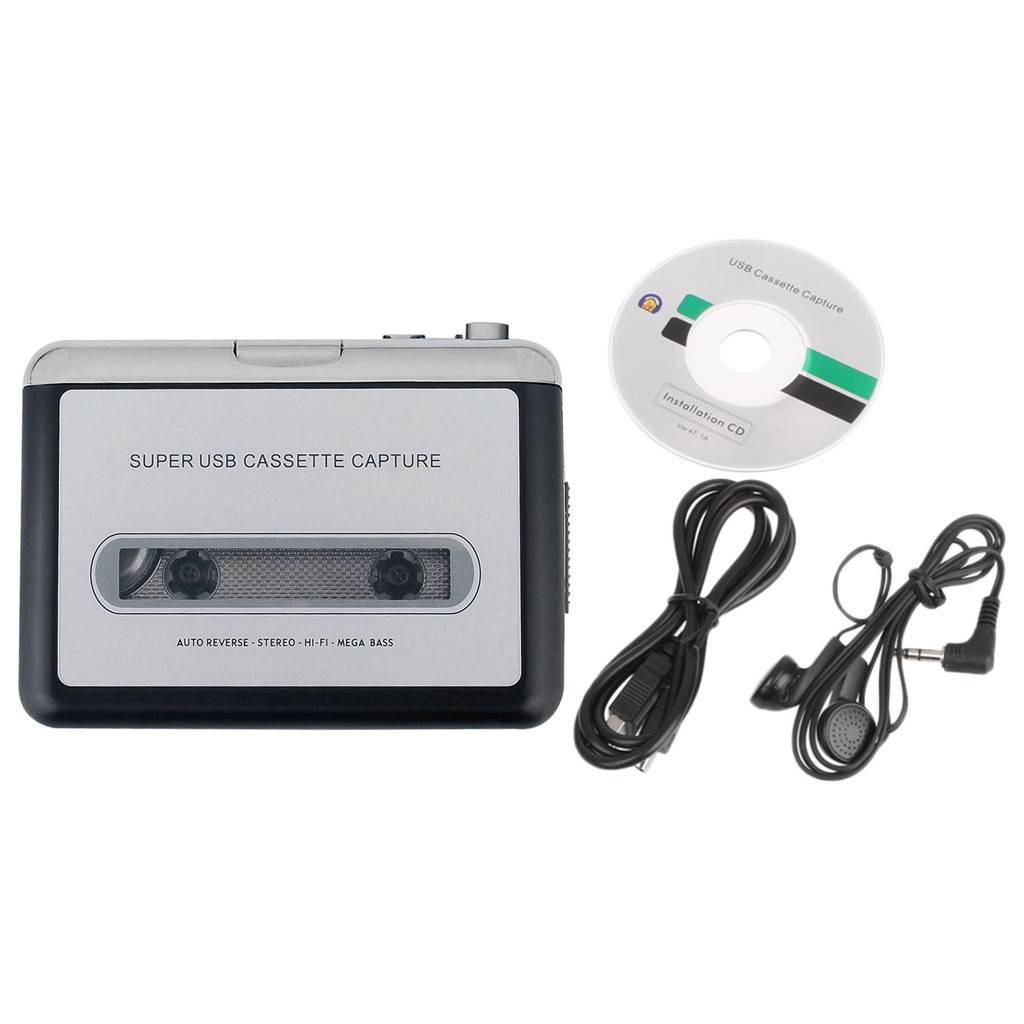 Máy Ghi Âm Băng Cassette Mp3 Mini-Usb