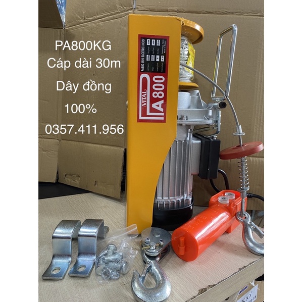 Máy tời điện pa800 máy tời treo pa800kg