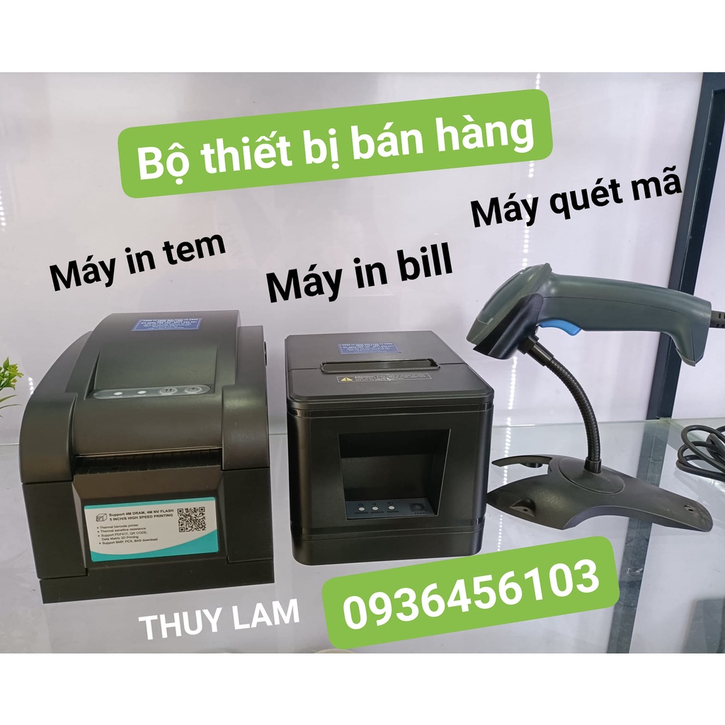 Máy quét mã vạch đơn tia 1D dùng cho Minimart, tạp hóa, shop thời trang
