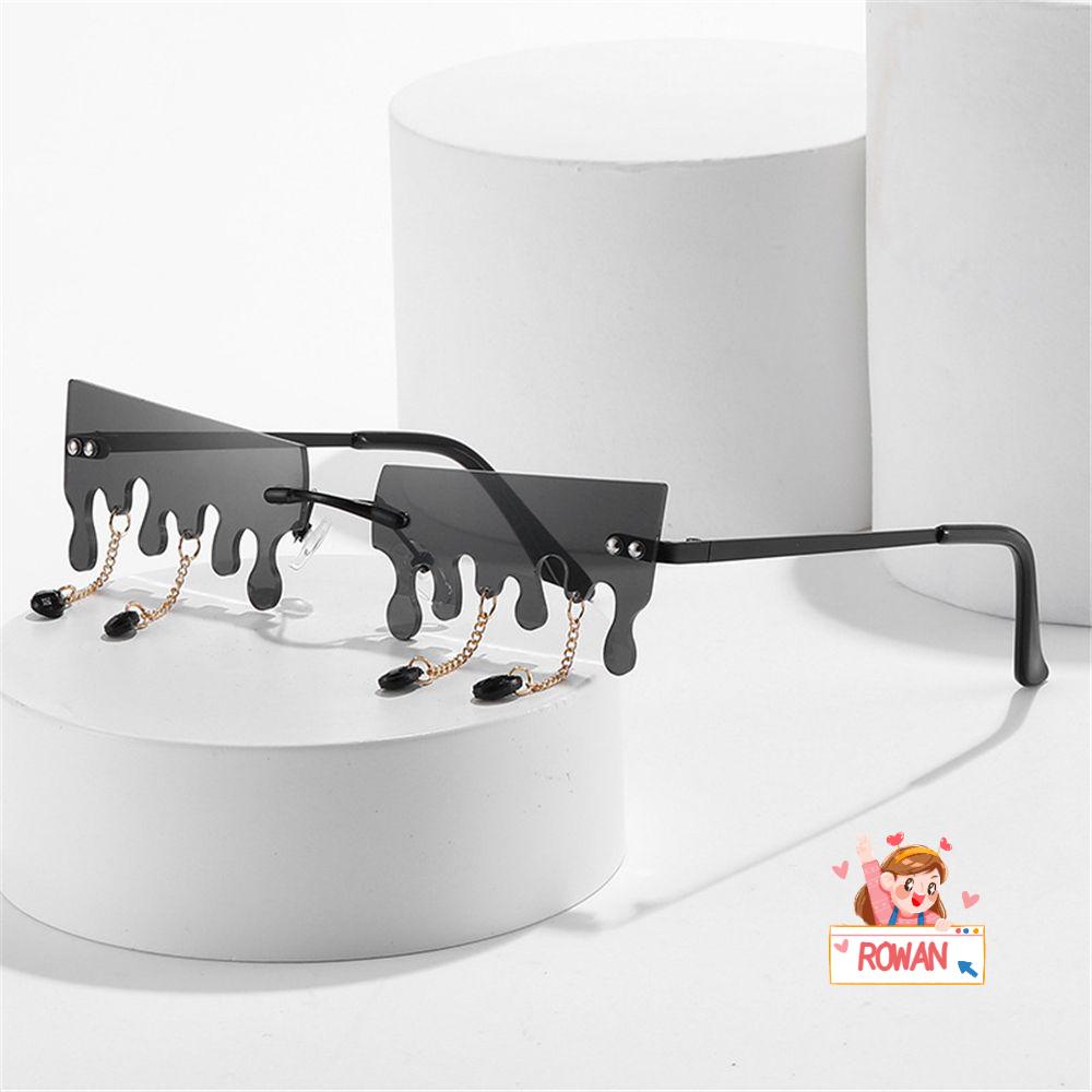 Kính Râm Gọng Hẹp Hình Ngọn Lửa Hóa Trang Halloween
