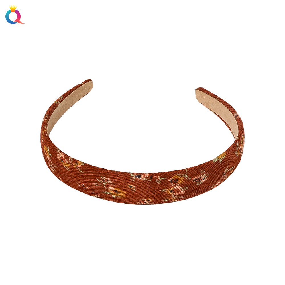 Cài tóc vải nhung kẻ phong cách vinatge đáng yêu cho nữ