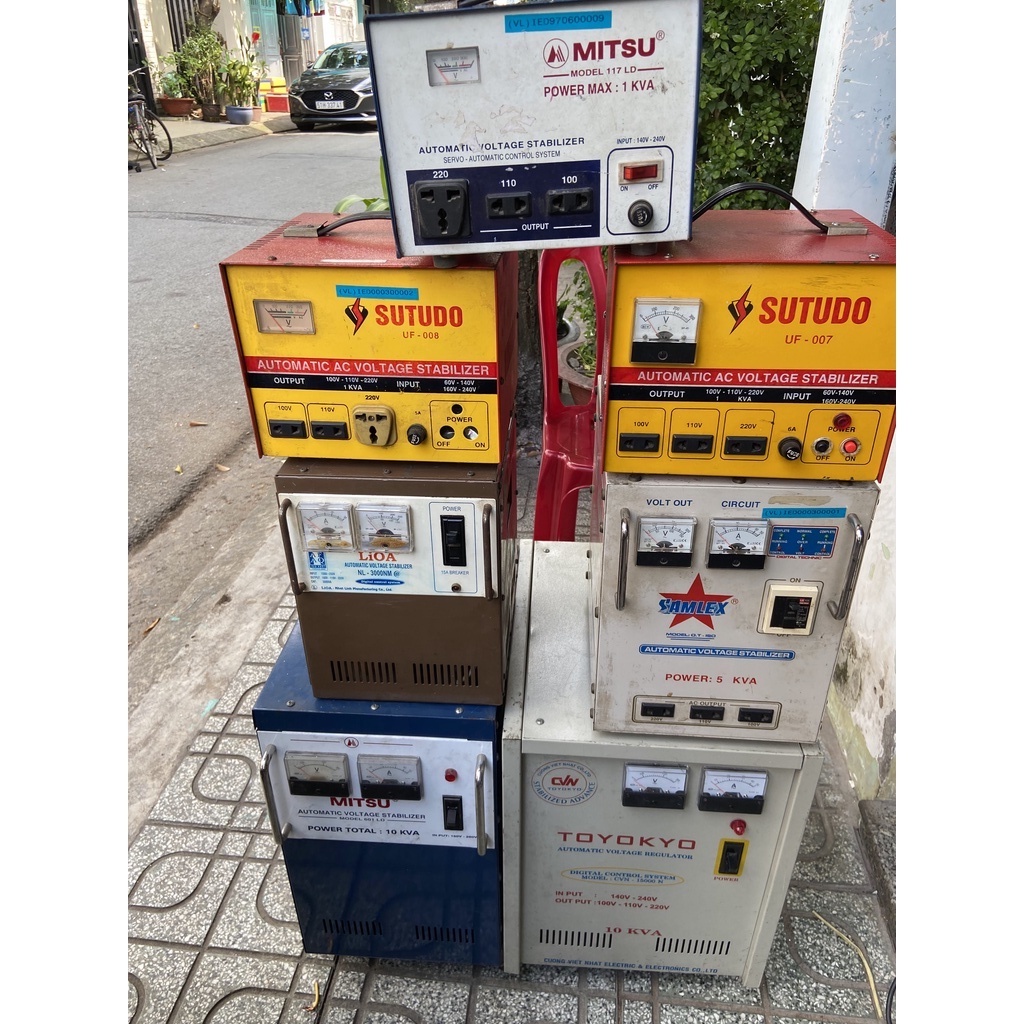 Ổn áp 1kVA, 2KVA, 3KVA, 5KVA, 10KVA Giá Rẻ,Dây Đồng, Hoạt Động Tốt