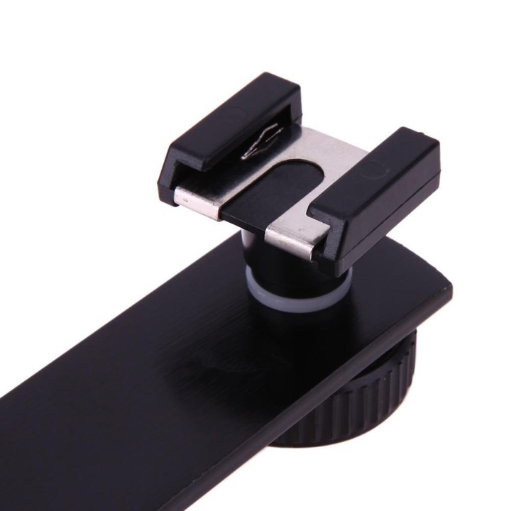 Bracket đôi 16cm chân hot shoe gắn đèn Flash Microphone