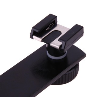 Bracket đôi 16cm chân hot shoe gắn đèn Flash Microphone