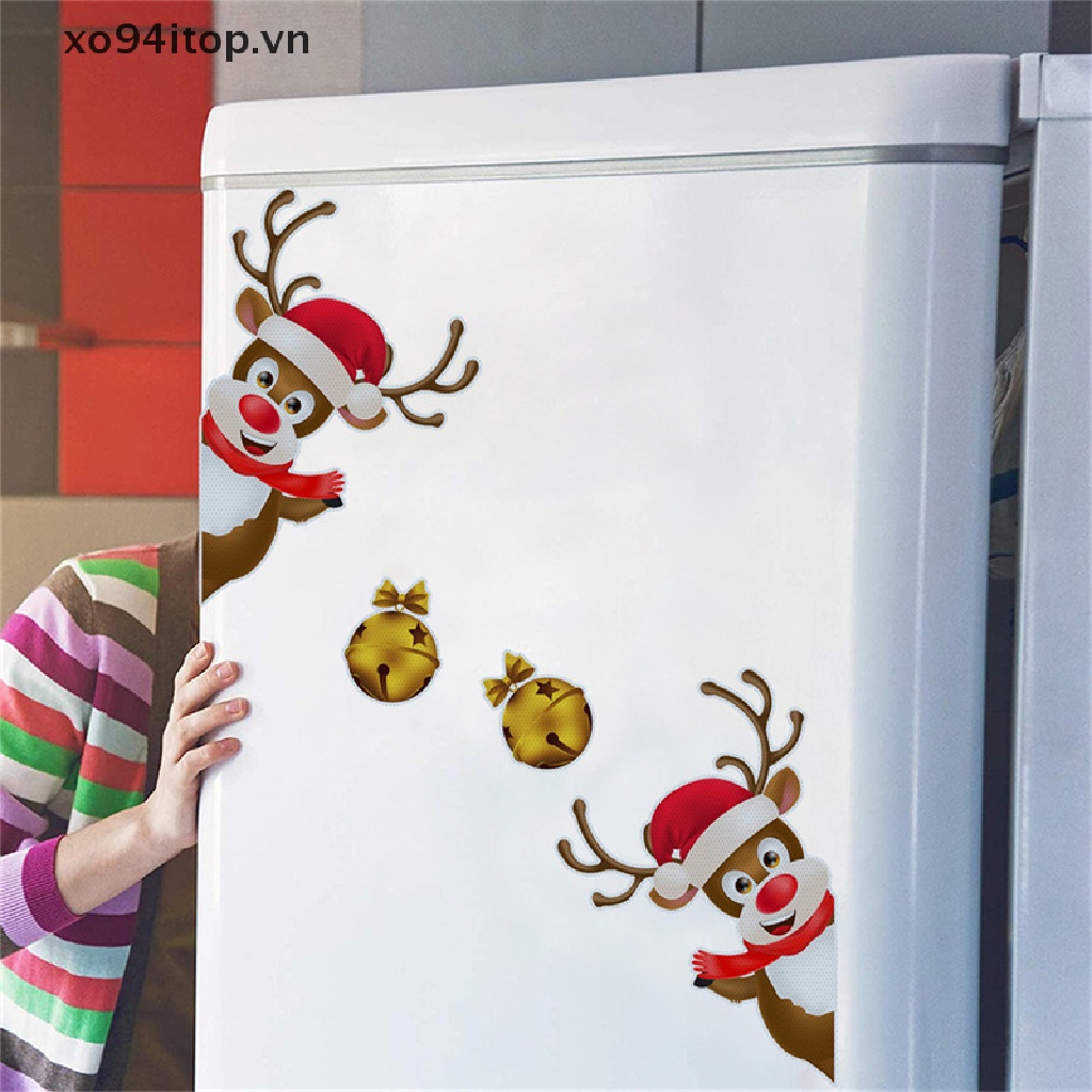 Miếng Dán Nam Châm Trang Trí Xe Hơi Hình Bóng Đèn / Ông Già Noel / Người Tuyết