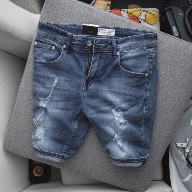 Quần short nam jean rách thời trang xuất khẩu cực đẹp