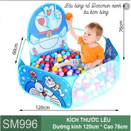 Nhà bóng bằng vải lưới khung thép dẻo siêu bền dễ lắp đặt và cất gọn, họa tiết nhân vật hoạt hình ngộ nghĩnh - Quây bóng