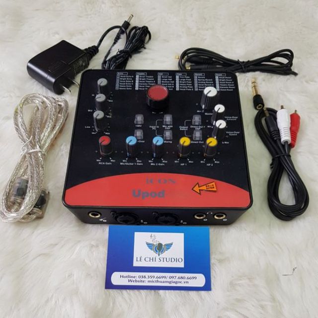 Combo thu âm chuyên nghiệp mic Takstar PC K850 + Sound card Icon Upod Pro + full phụ kiện