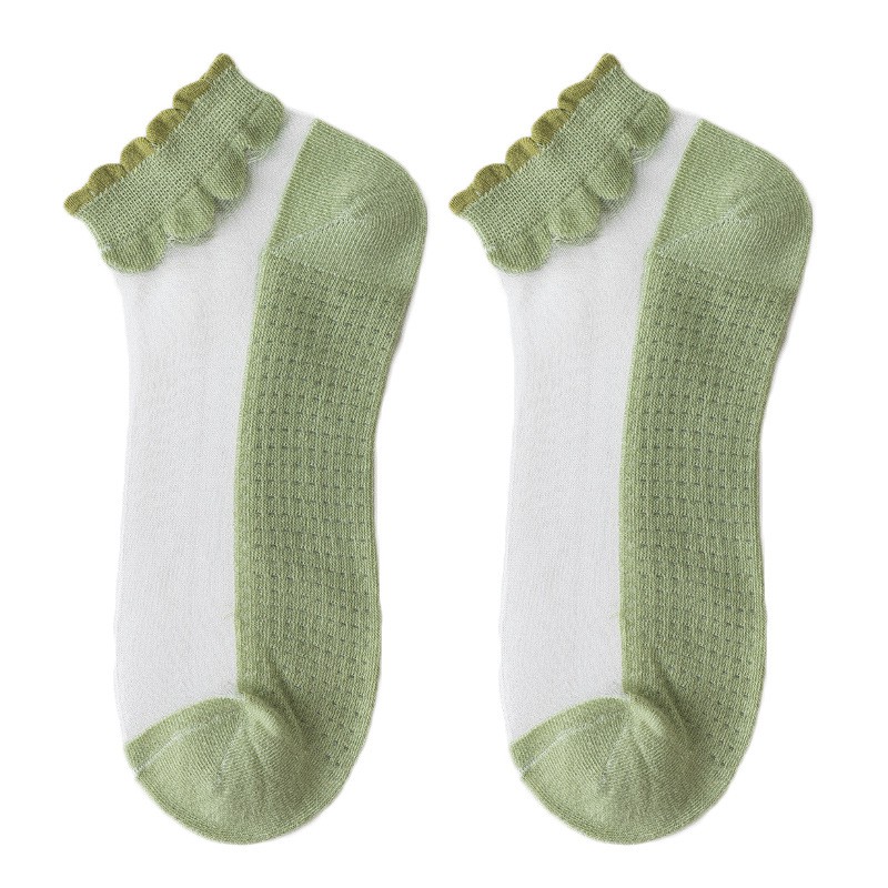 Tất bèo lưới trơn nữ thoáng mát