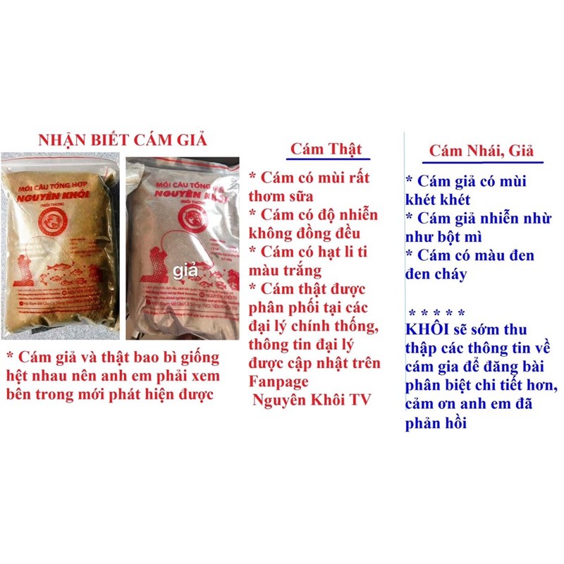 MỒI CÂU TỔNG HỢP NGUYÊN KHÔI