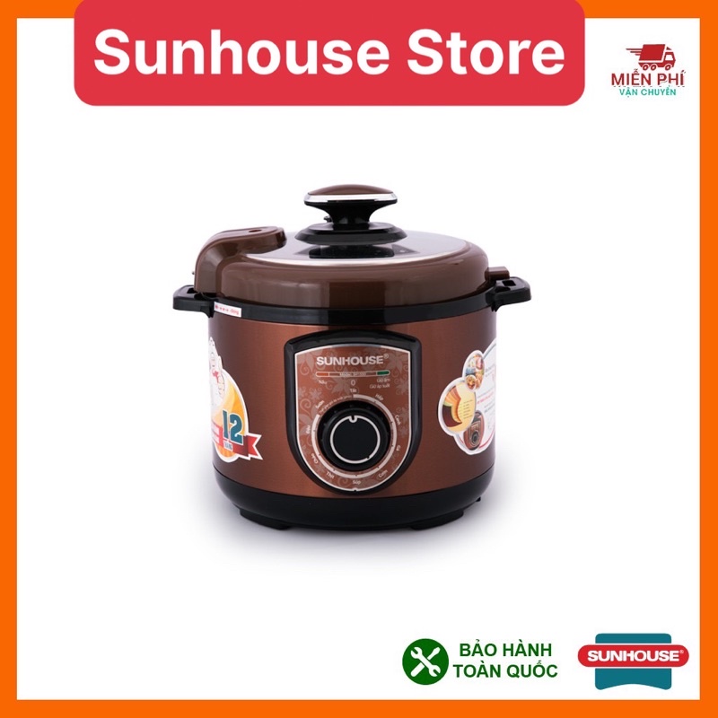 Nồi áp suất điện đa năng SUNHOUSE 5lit SHD1550,sunhouse SHD1552