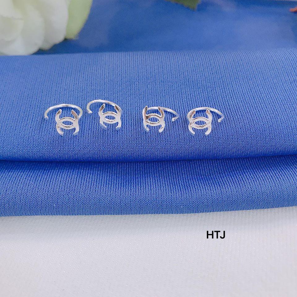 Bông tai nữ giá rẻ, Khuyên tai bạc thật x nhỏ xinh xắn/ Trang sức bạc JQN