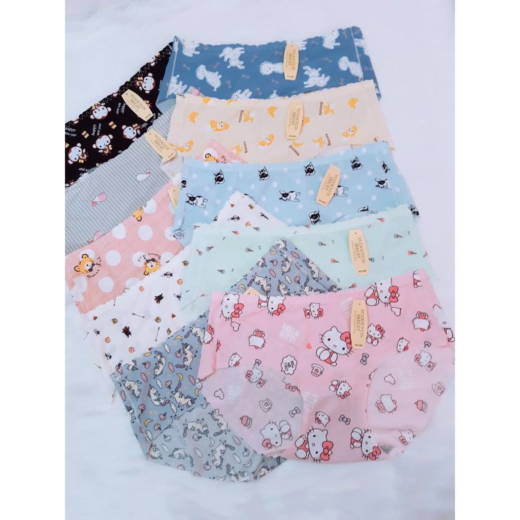 Quần Lót Nữ - 5 Quần Su Thông Hơi Lưng Răng Cưa Cắt Viền Đùi - Mã 885 | BigBuy360 - bigbuy360.vn