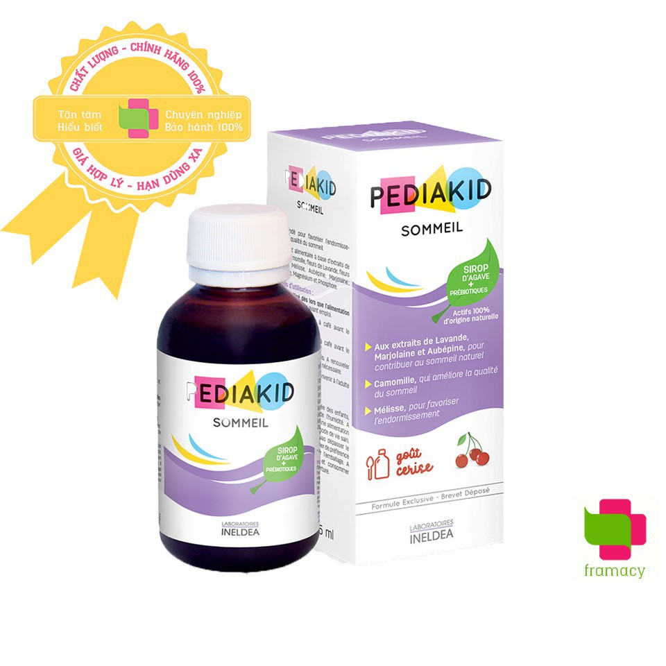 Siro Pediakid Sommeil, Pháp (125ml) giúp ngủ ngon cho bé từ 6 tháng tuổi trở lên