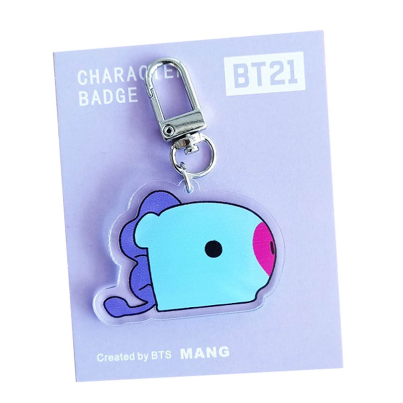 Móc Khóa Nhựa Acrylic Hình Bt21 Tata Cooky Mang