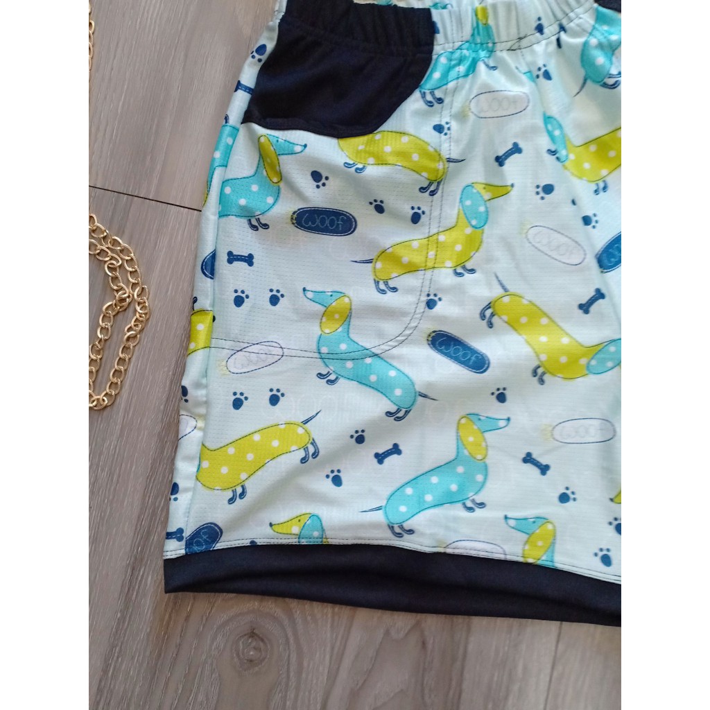 quần short hoạt hình unisex oversize 40-90kg (m7)