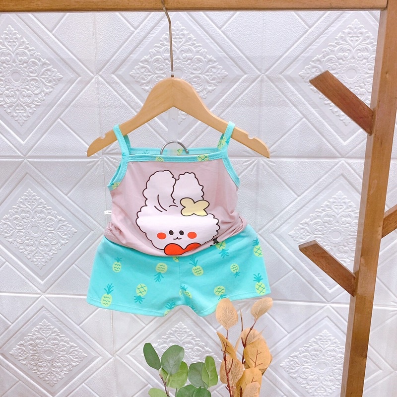 Bộ 2 dây hoạ tiết Rabbit cho bé gái