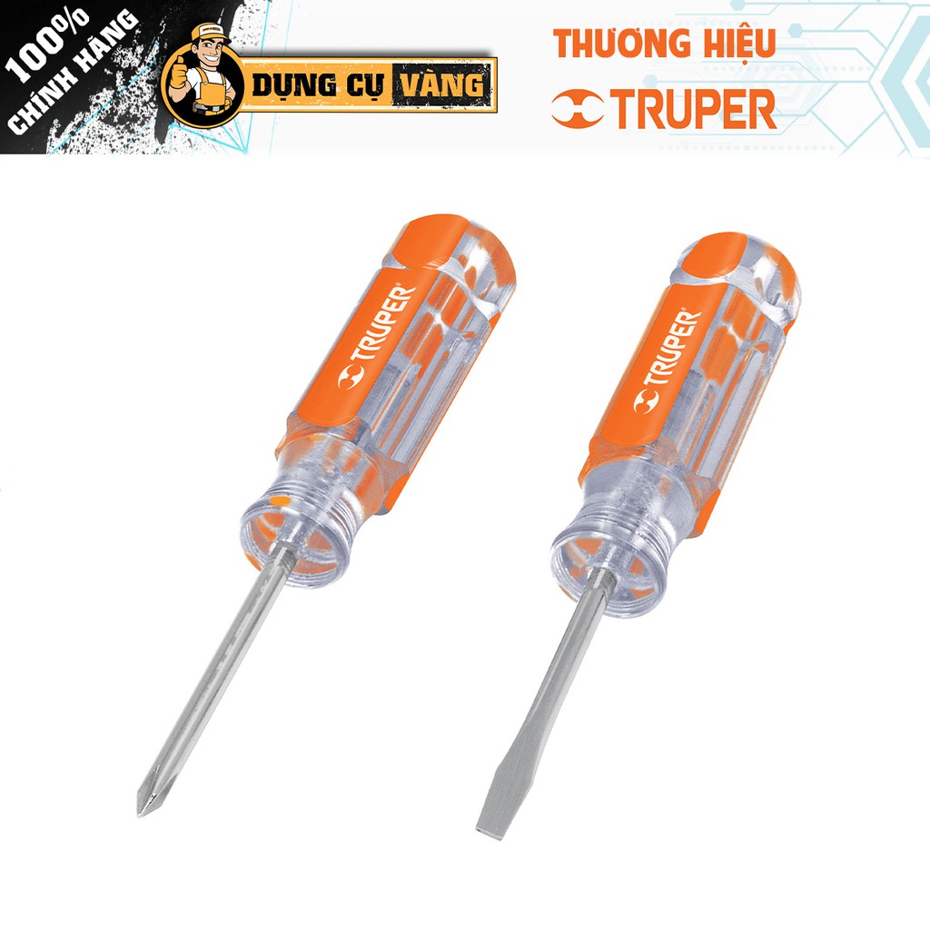 Bộ tua vít đa năng,Tua vít,Bộ dụng cụ sửa chữa đa năng,Vít bộ 2 cây có từ Truper des-mini-2