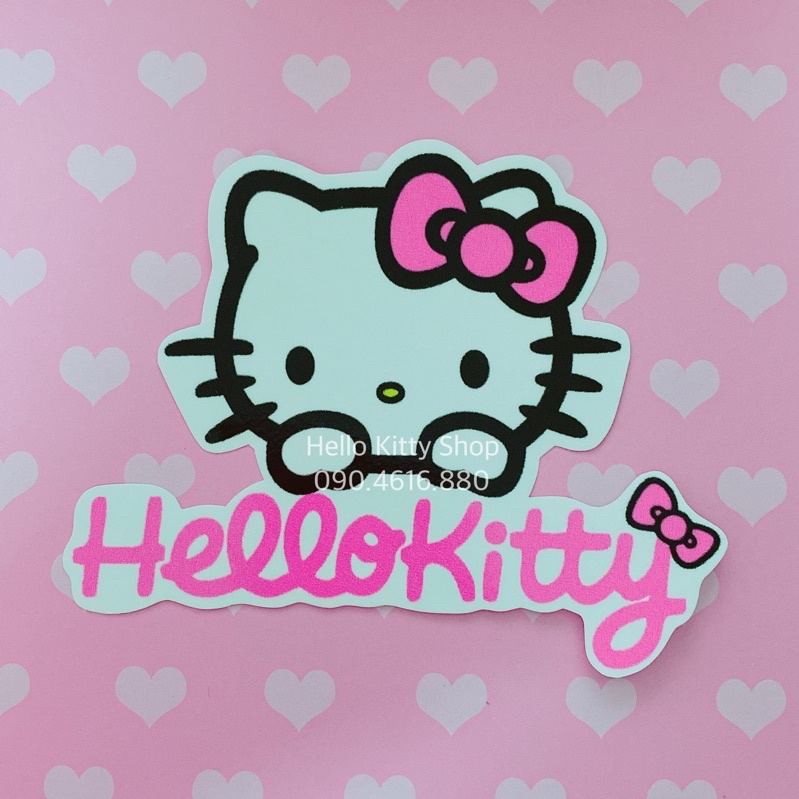 DECAL HELLOKITTY TRANG TRÍ SIZE 12CM