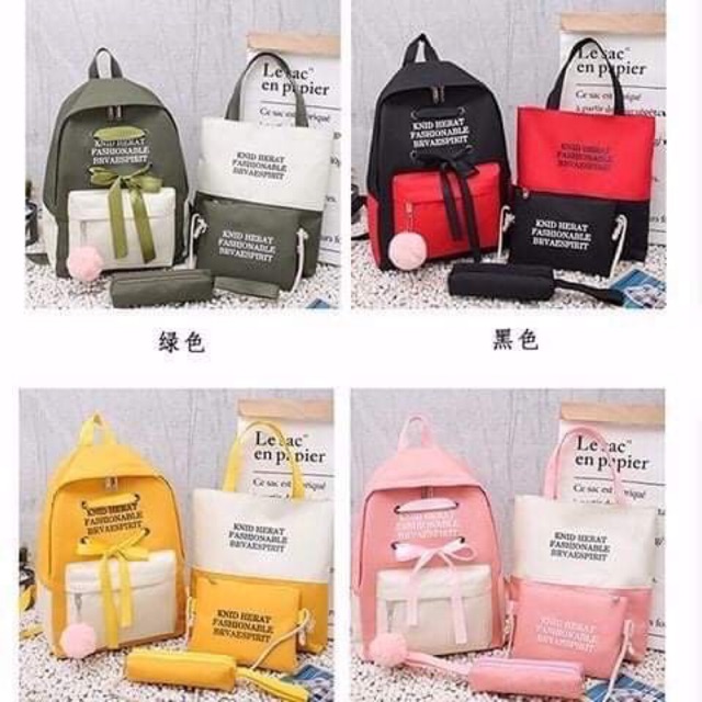 Sét balo 4 món chỉ 99k