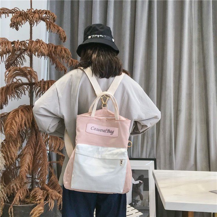 Ba Lô Canvas Đa Năng Phong Cách Hàn Quốc Cho Nữ