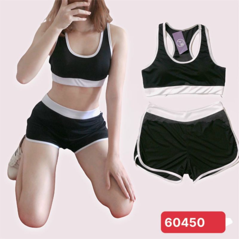 🧘Set đồ thể thao nữ Áo Bra - Quần Short,Bộ đùi viền Tập Gym, yoga Chất thun lạnh,Co Giãn 4 Chiều Thoải Mái Vận Động