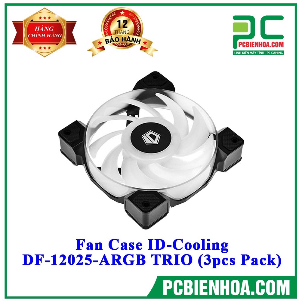 Bộ Fan ID-COOLING DF-12025-ARGB TRIO (3PCS PACK)