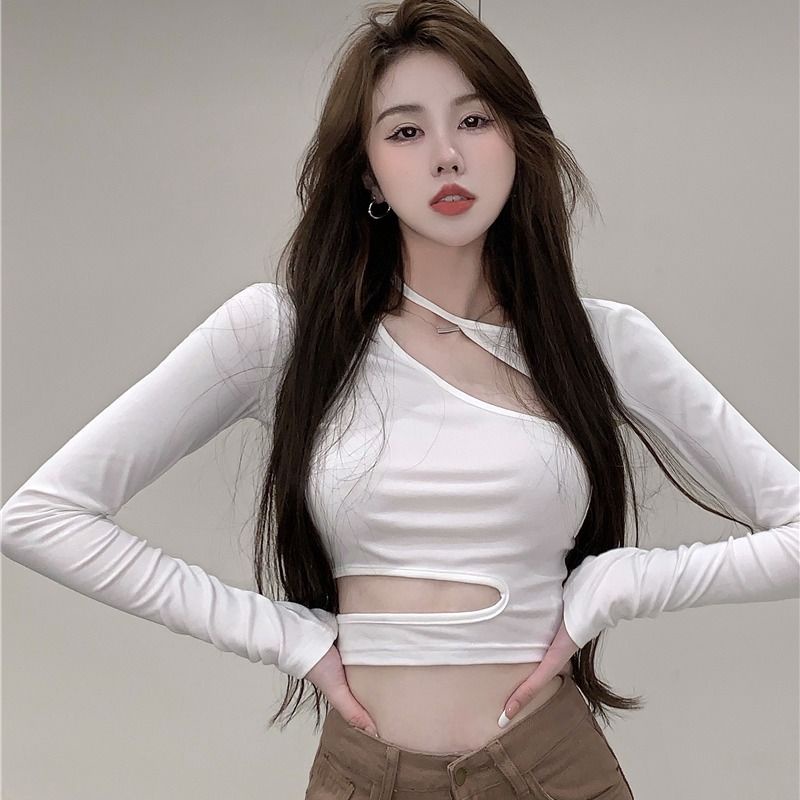 Áo Croptop Thời Trang Mùa Thu Gợi Cảm Dành Cho Nữ