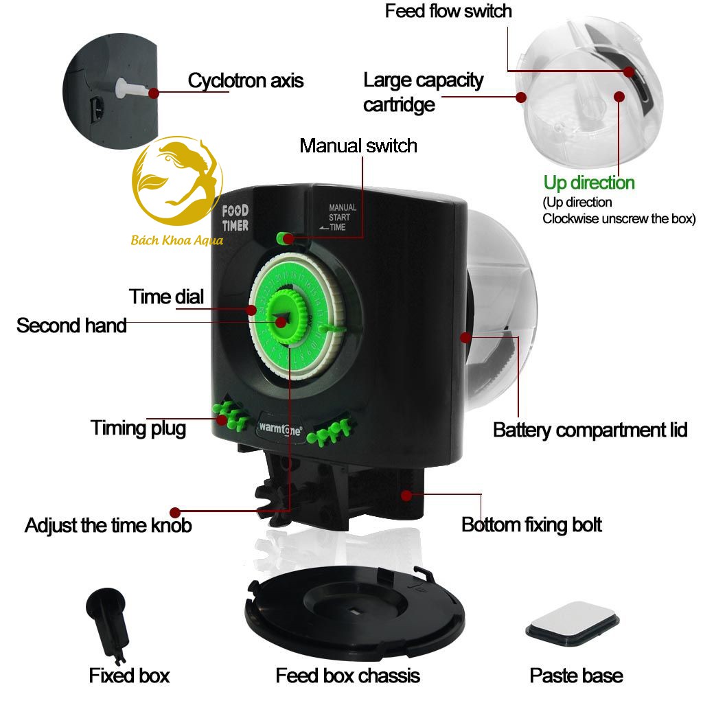 Máy cho cá ăn tự động WARMTONE WT-190