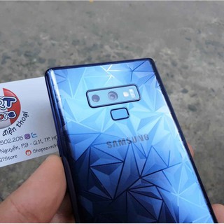Miếng dán mặt lưng 3D vân kim cương cho Note 9