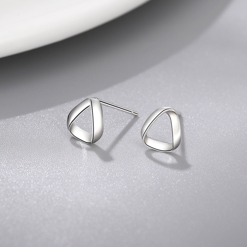 Bông tai bạc 925 vòng tròn hình xoắn thời trang thanh lịch cho nữ ANTA Jewelry - ATJ7052
