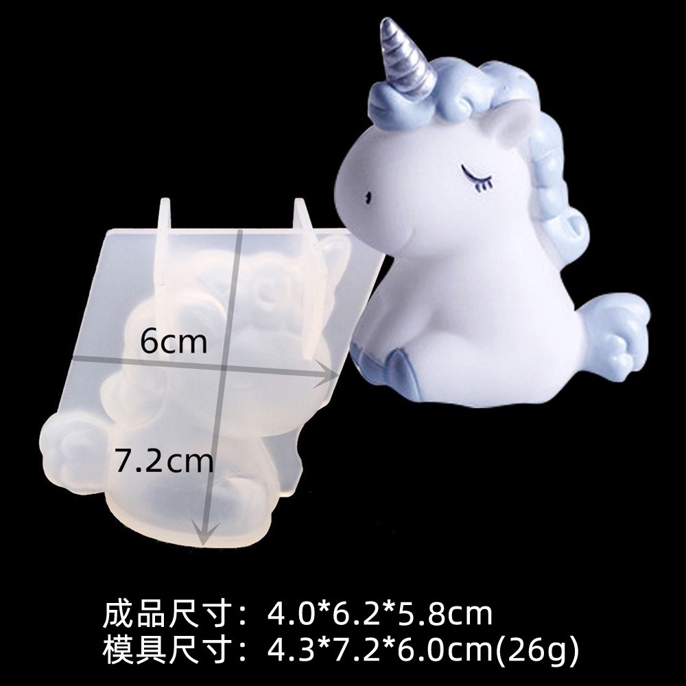 Khuôn Silicone Tạo Hình Làm Thủ Công 3D Hình Học Gấu Sika Nai