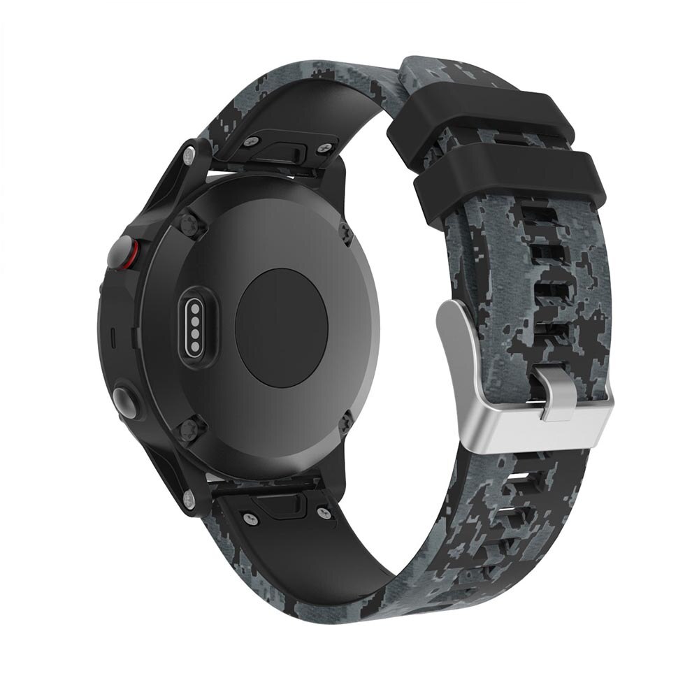 Dây Đeo Silicon Họa Tiết Rằn Ri Thay Thế Cho Đồng Hồ Thông Minh Garmin Fenix 6 Pro 5 Plus Forerunner 945 935 S60