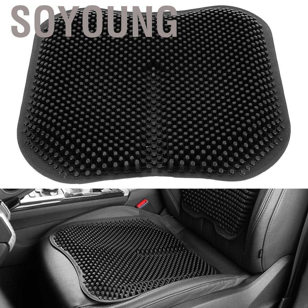 Đệm Lót Ghế Ngồi Mát Xa Bằng Silicon Mềm Thoáng Khí Chống Thấm Nước Trượt