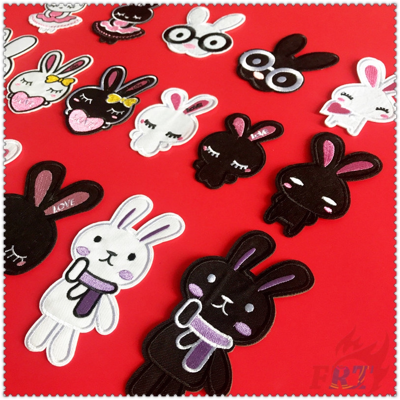 1 / 2 Miếng vá thêu hình thỏ đáng yêu
